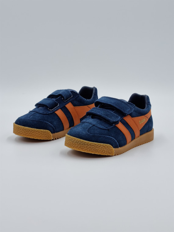 harrier strap nubuck bleu/orange