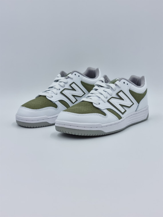 480 j cuir blanc/olive