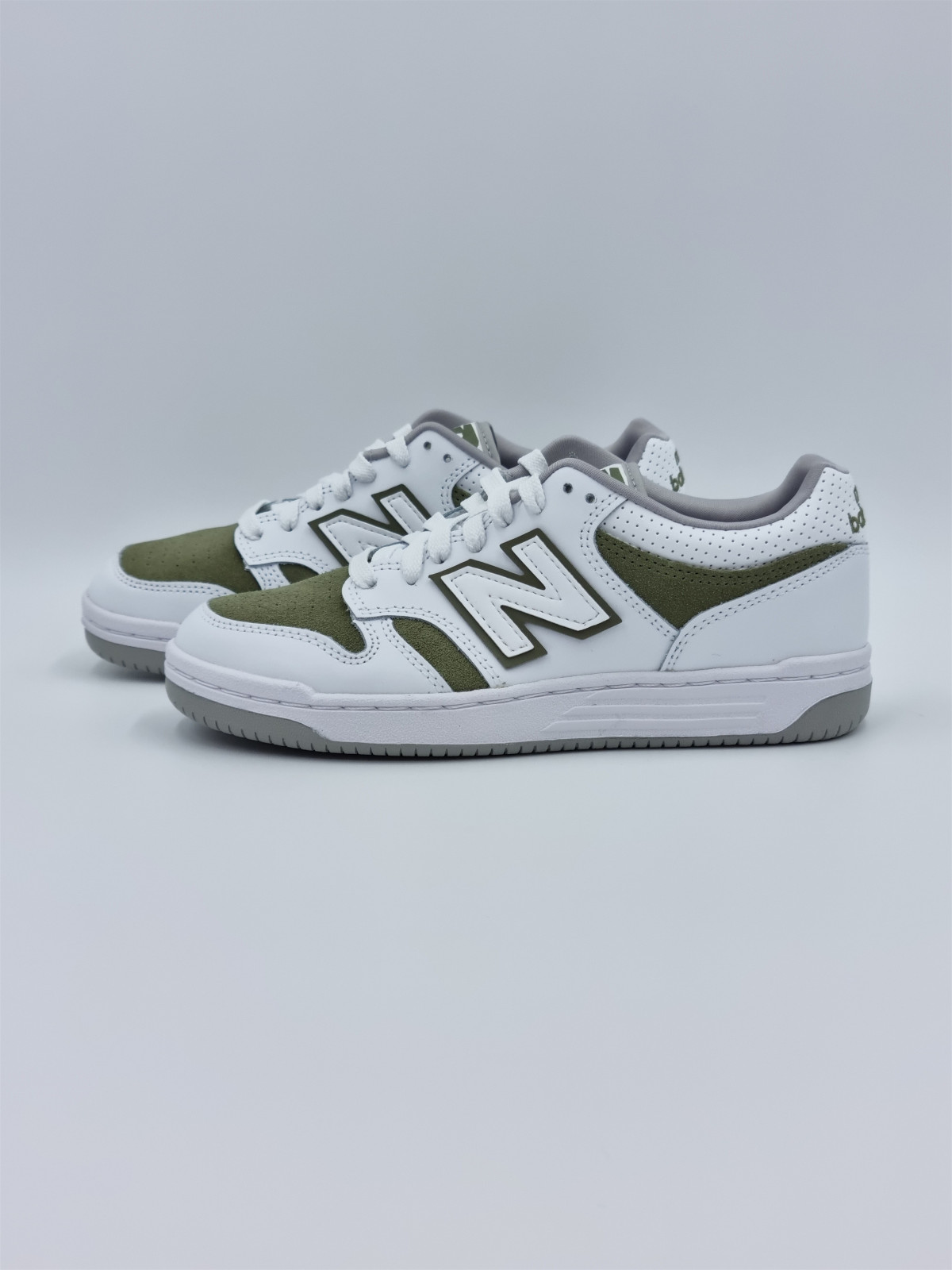 480 j cuir blanc/olive