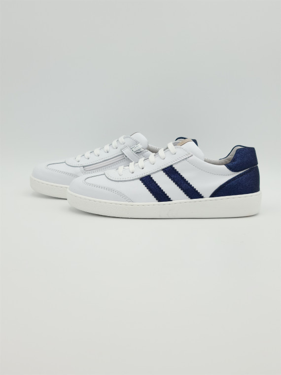 24810s cuir bianco/blue