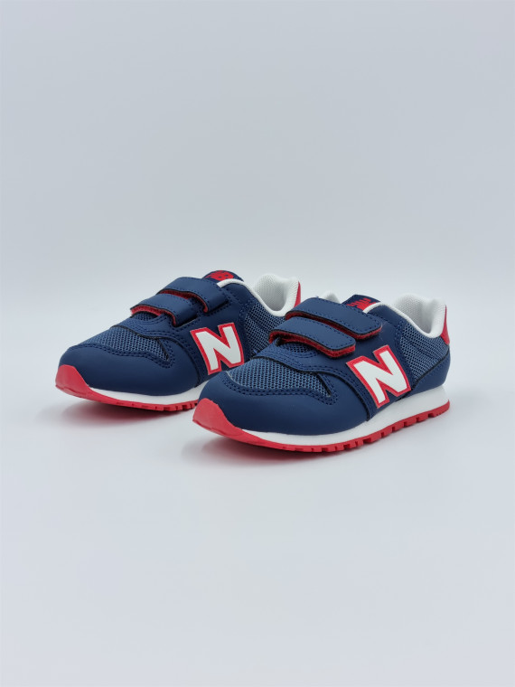 500 hook & loop textile bleu/rouge