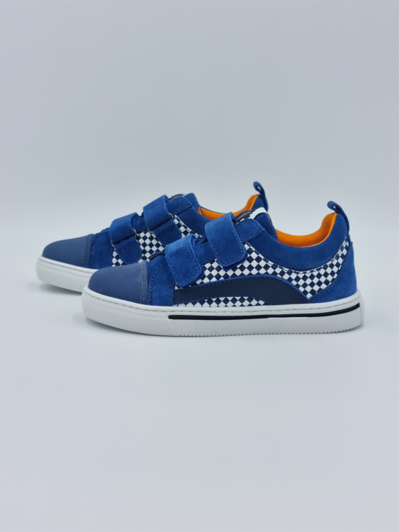 5791 cuir/nubuck bleu