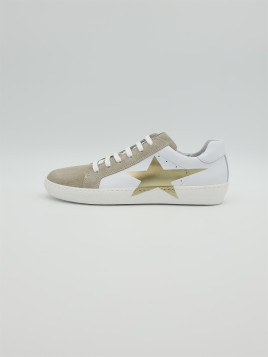 24848 cuir/nubuck bianco/platino