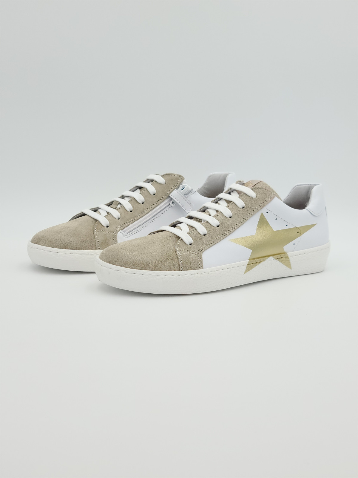 24848 cuir/nubuck bianco/platino
