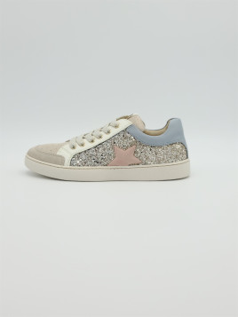 Ravid cuir ivor/platine