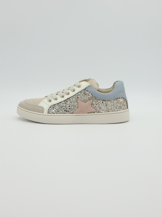 Ravid cuir ivor/platine