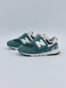 574 hook & loop. textile/nubuck vert
