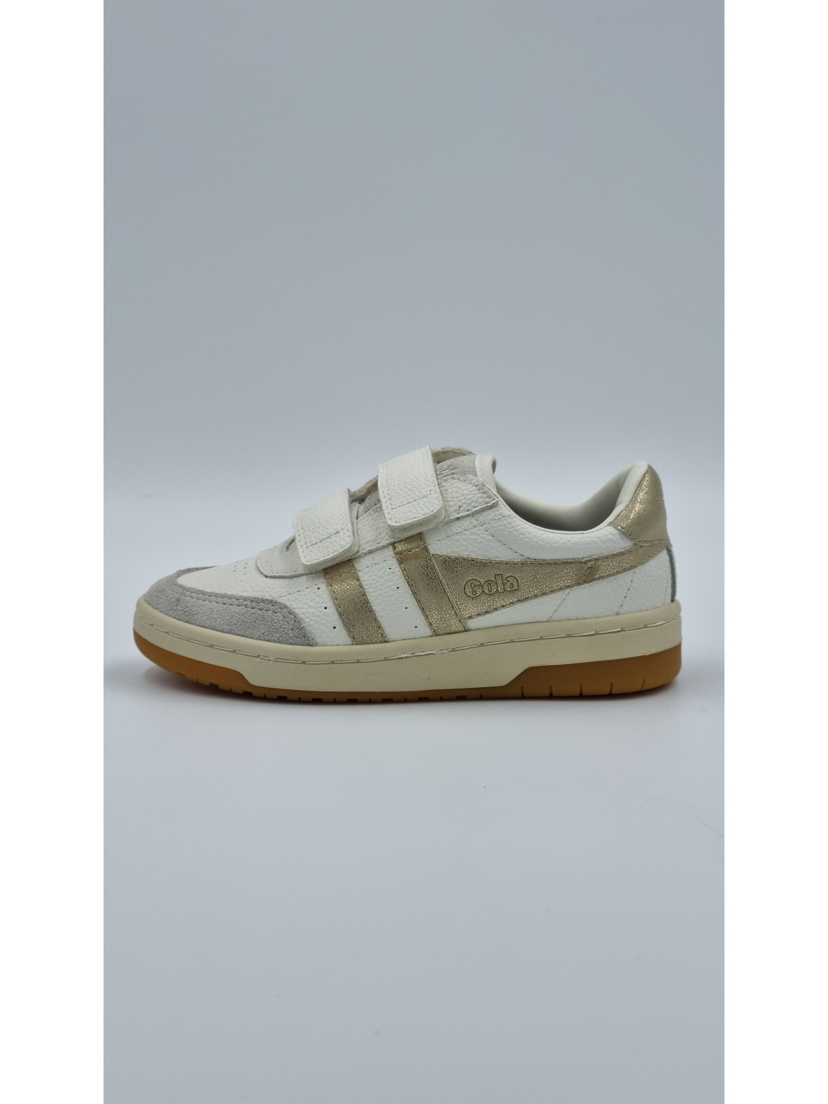 falcon strap cuir blanc/or