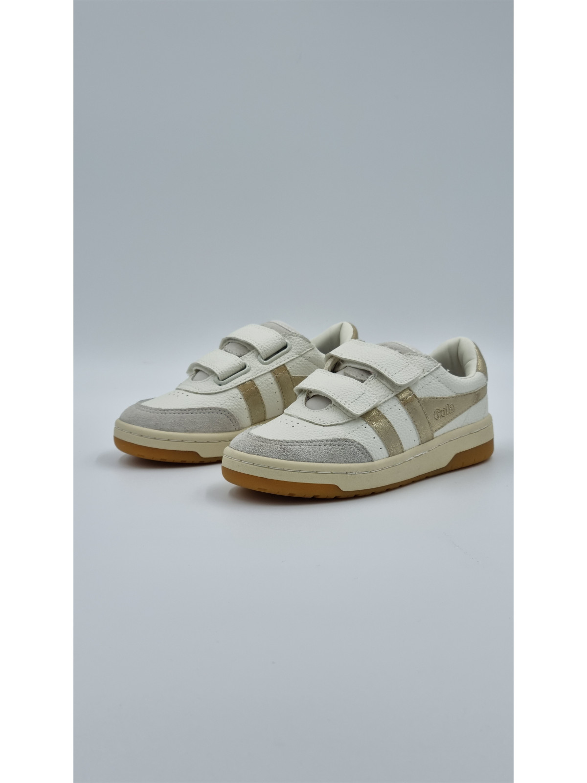 falcon strap cuir blanc/or