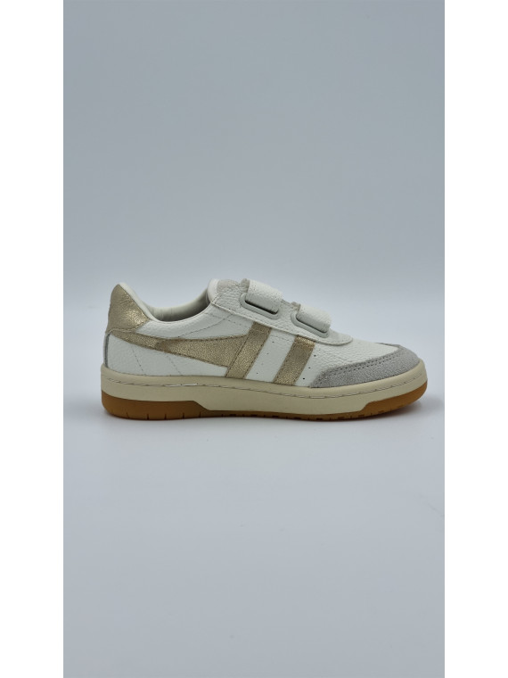 falcon strap cuir blanc/or