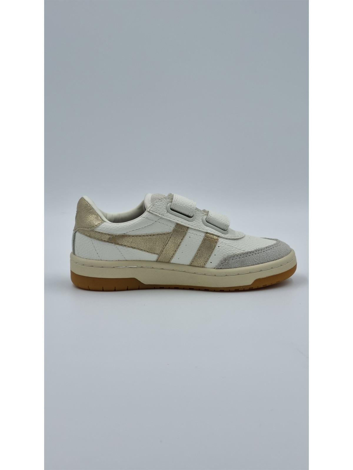 falcon strap cuir blanc/or