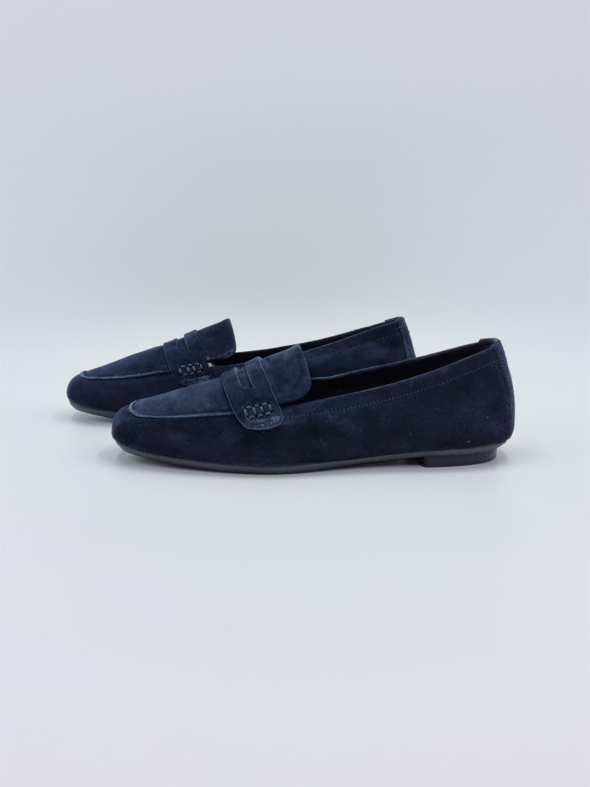 hema cuir velours bleu