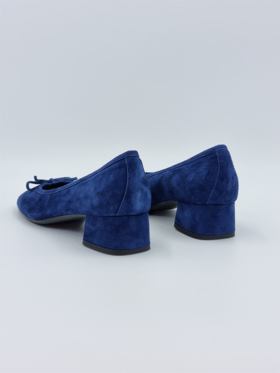 kyriel cuir velours bleu