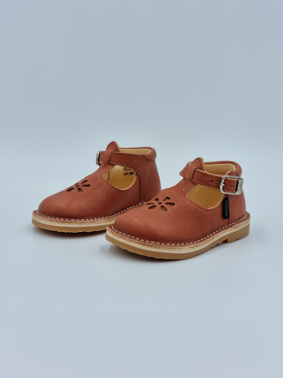 bimbo cuir rouge terracota