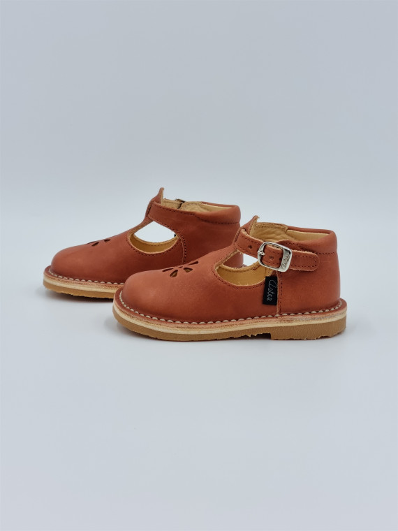 bimbo cuir rouge terracota