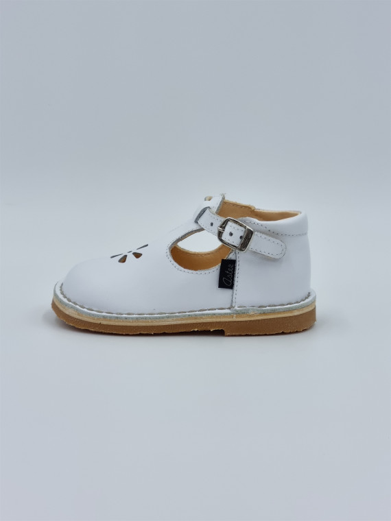 bimbo cuir blanc