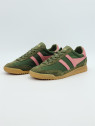 tornado nubuck military green/coral pink