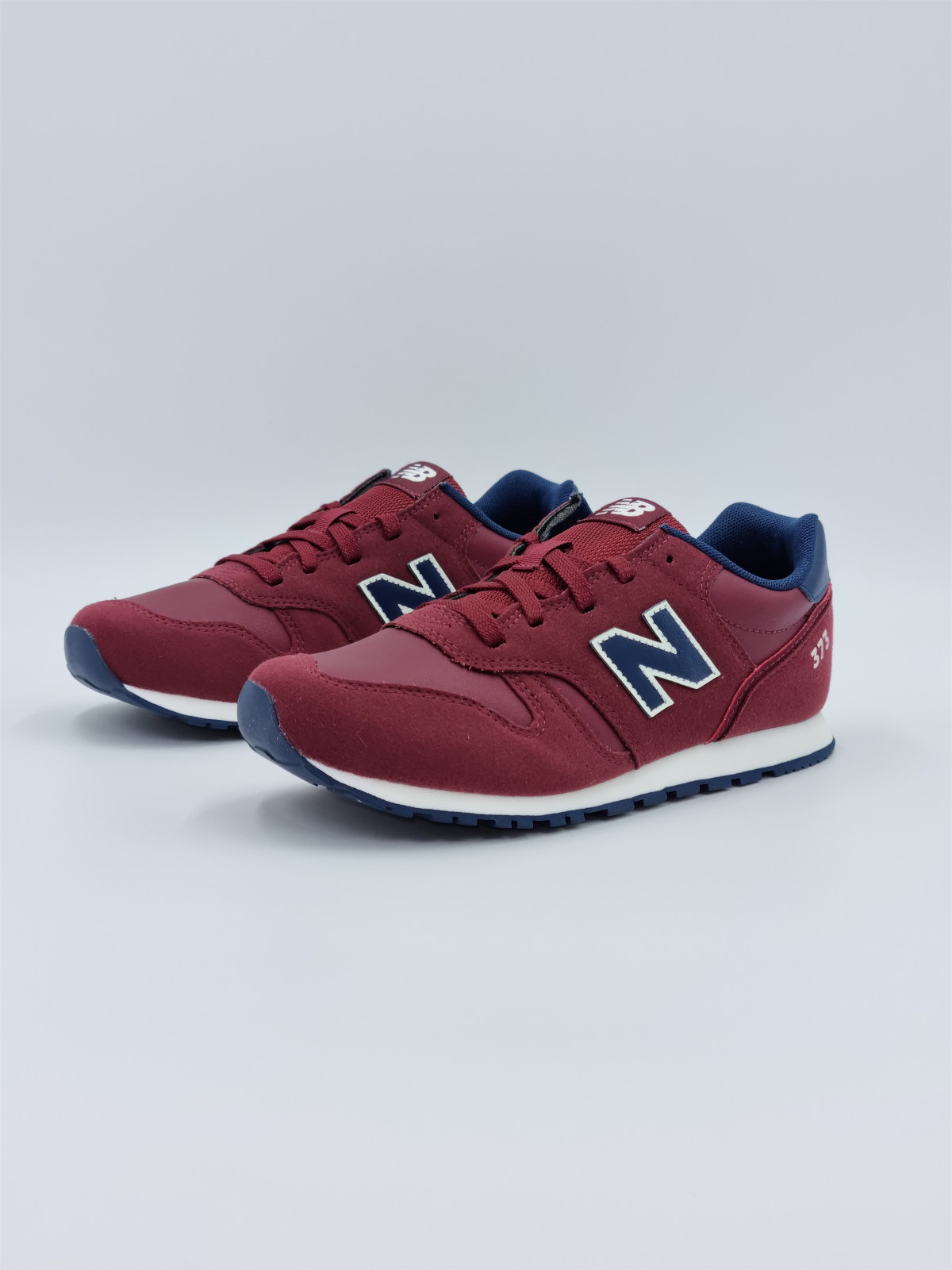 373 lace nubuck/mesh rouge