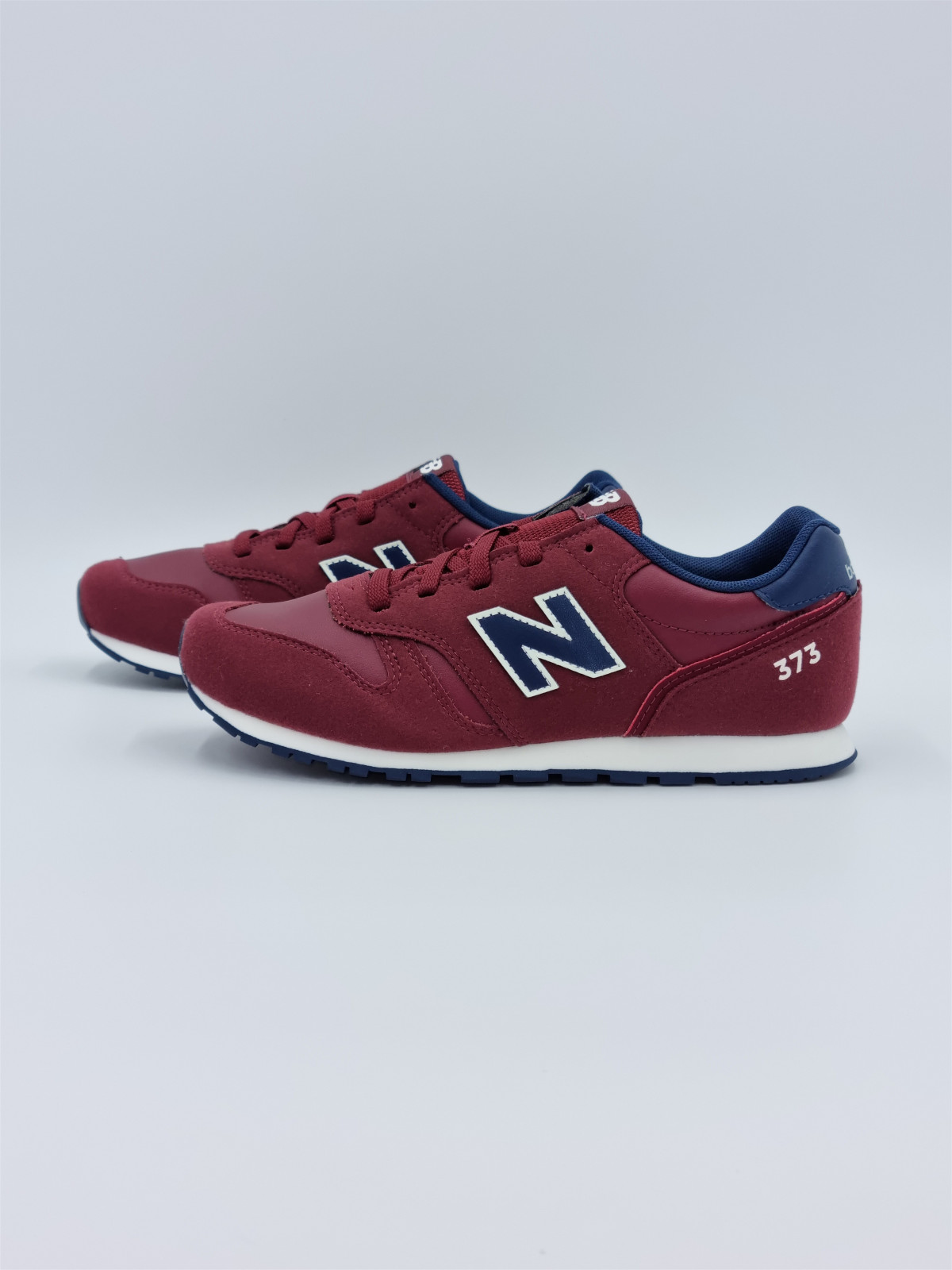 373 lace nubuck/mesh rouge