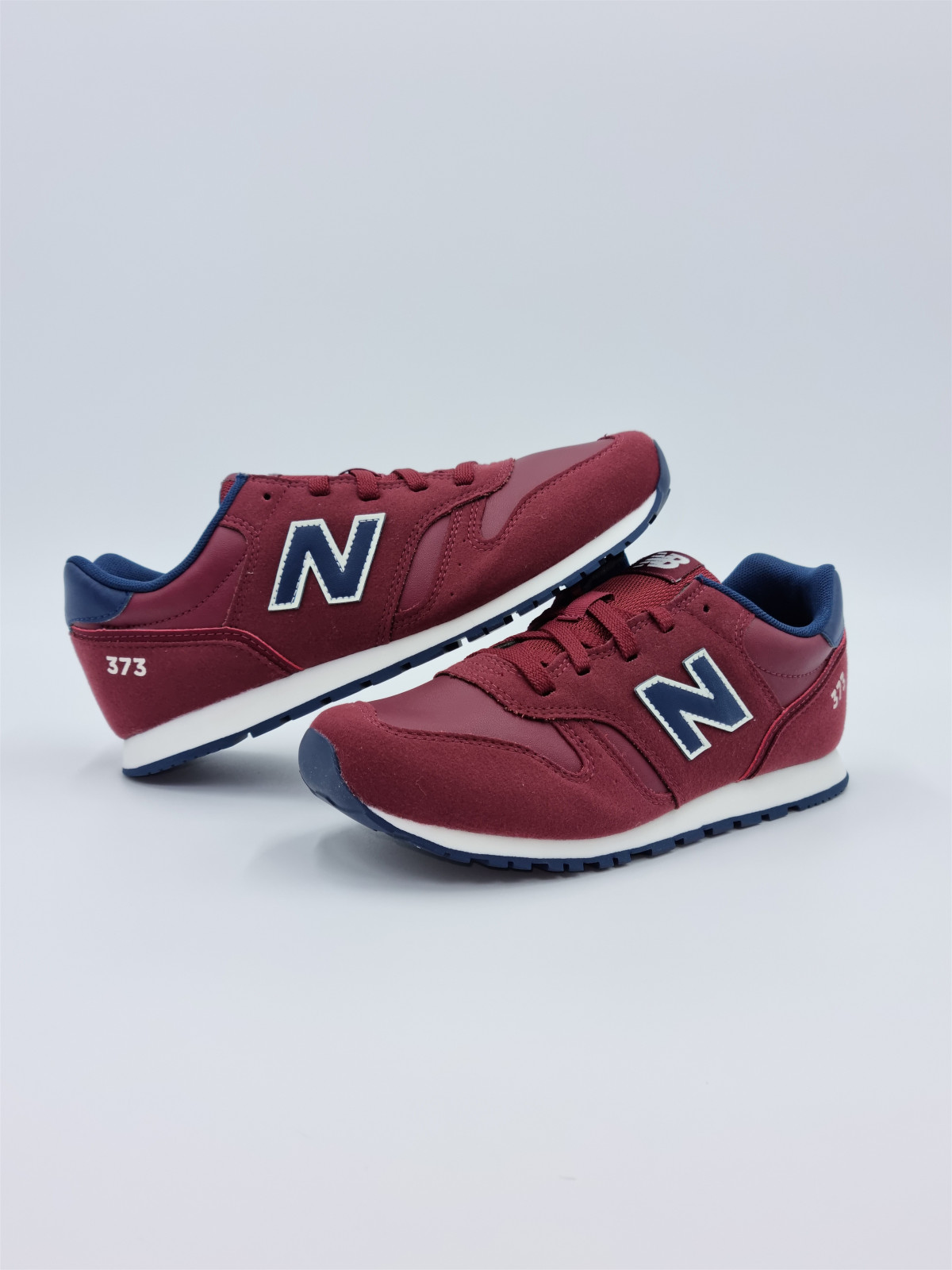 373 lace nubuck/mesh rouge