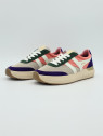 raven nubuck/mesh/cuir wheat/coral pink/royal purple