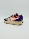 raven nubuck/mesh/cuir wheat/coral pink/royal purple