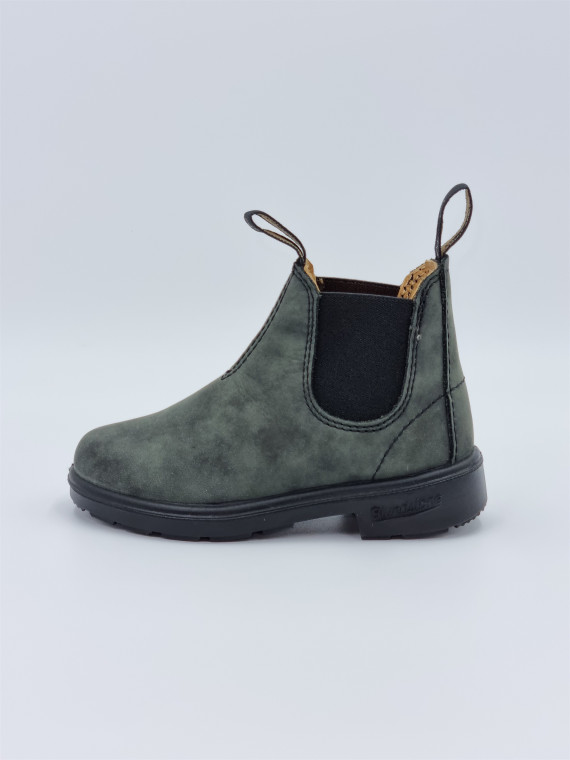 kids chelsea boots cuir rustic black