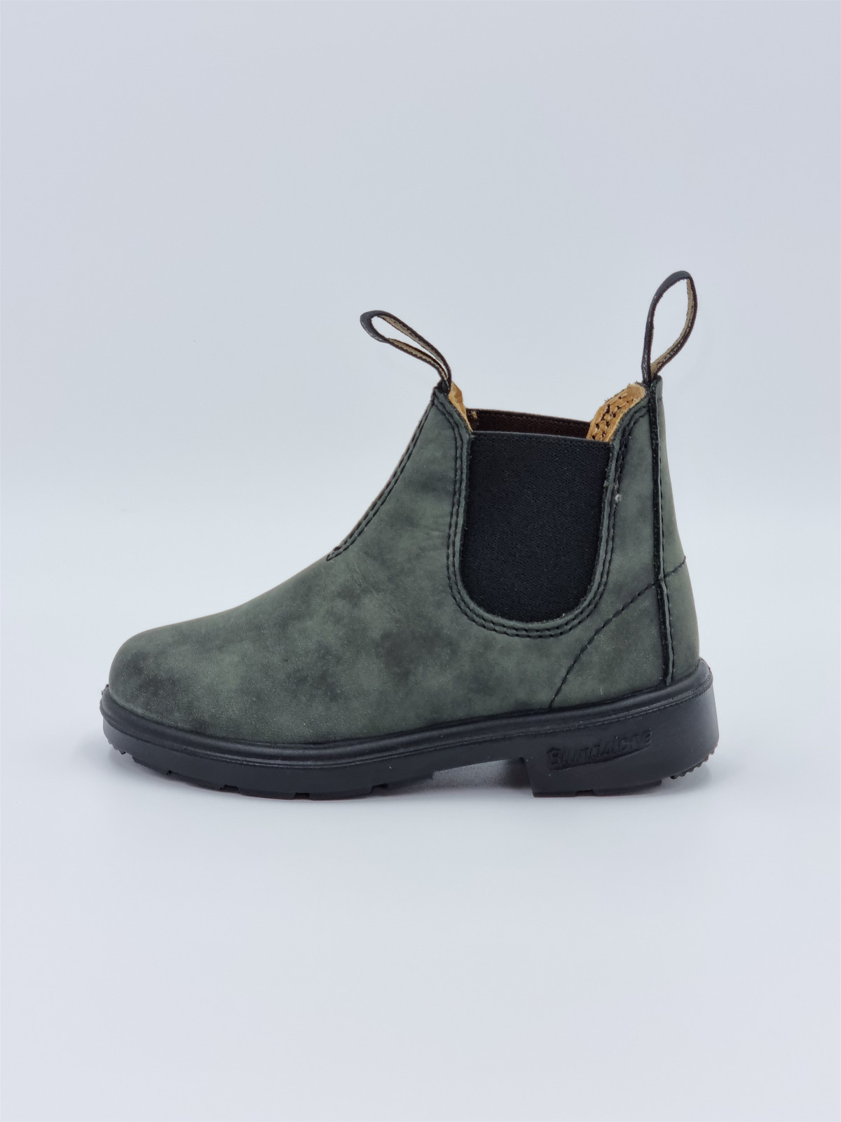 kids chelsea boots cuir rustic black