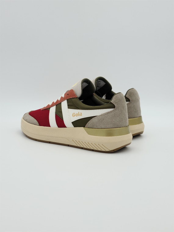 raven nubuck/mesh/cuir raspberry/khaki/feather grey