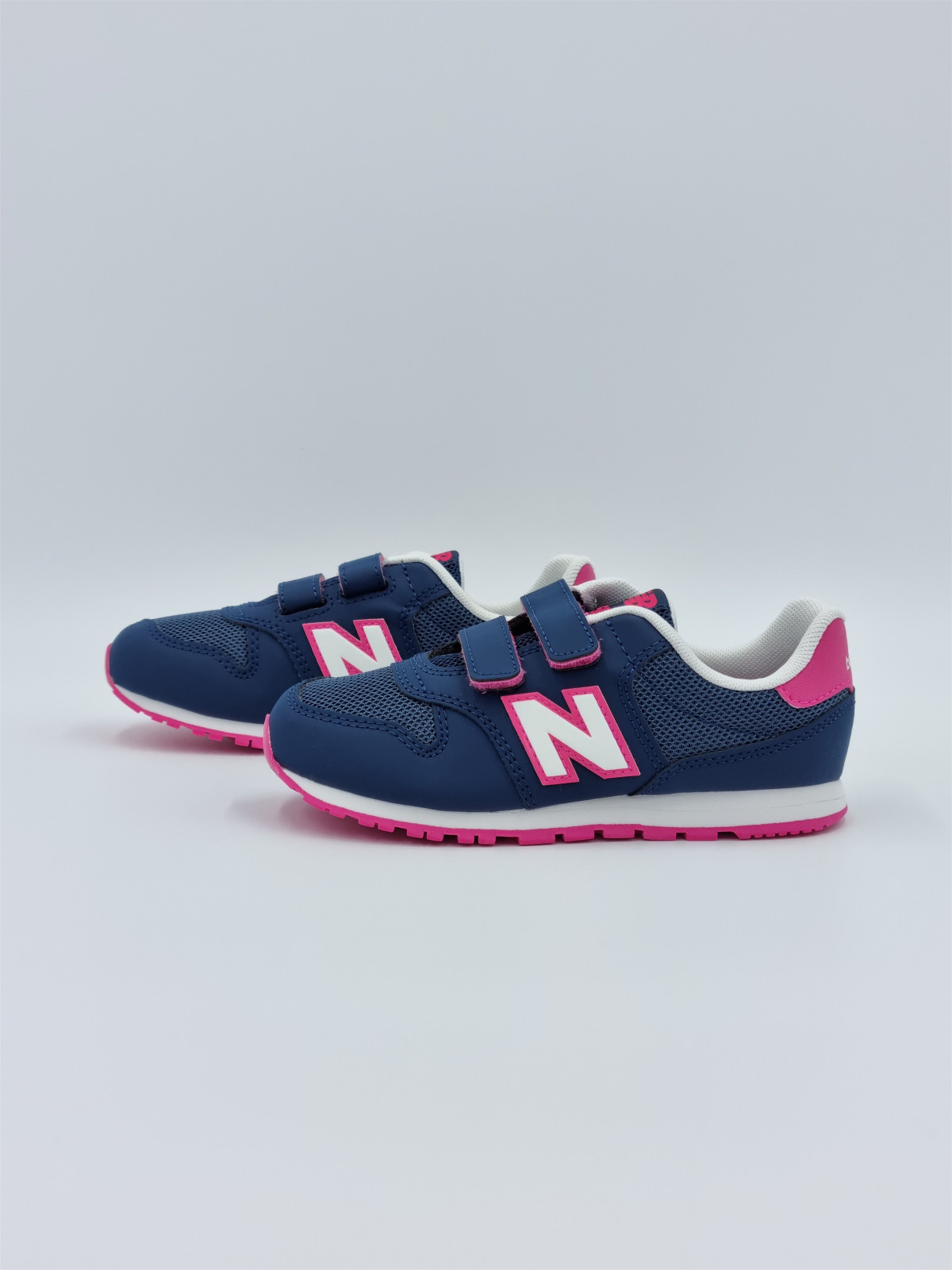 500 hook & loop textile bleu/rose