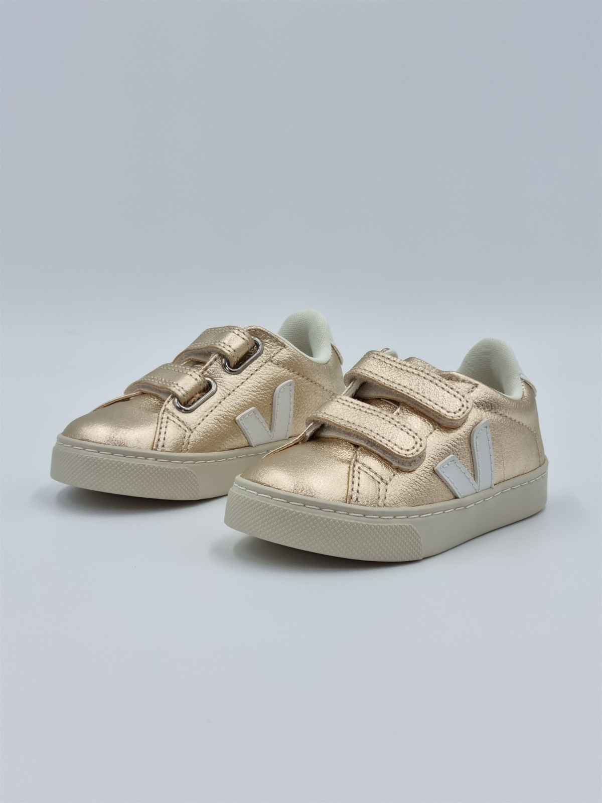 esplar velcros textile platine/white.