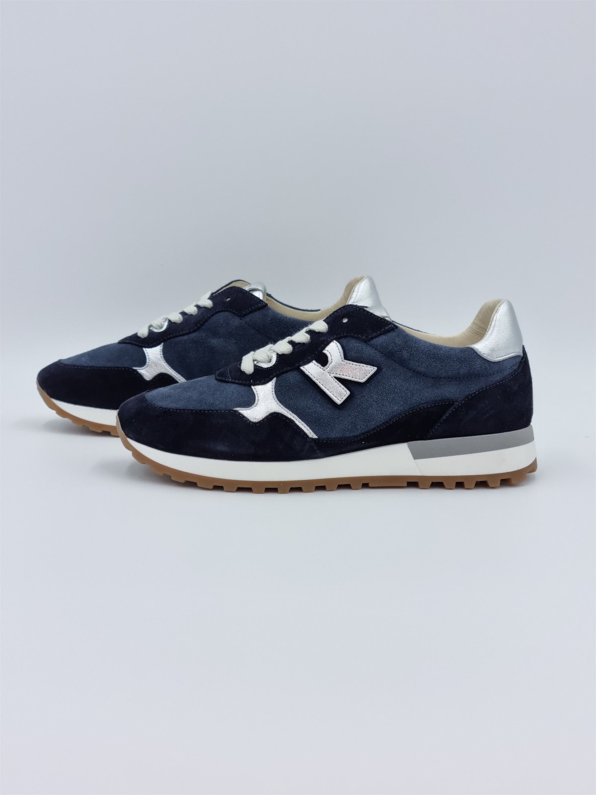 mania cuir/velours bleu