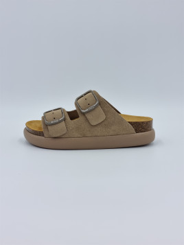 noelle chunky suede beige
