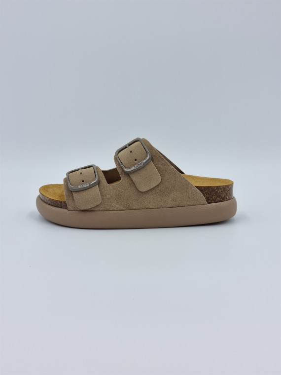 noelle chunky suede beige