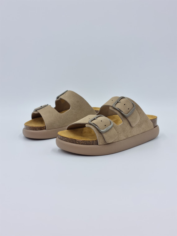 noelle chunky suede beige