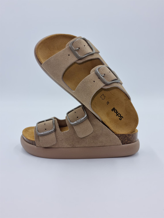 noelle chunky suede beige