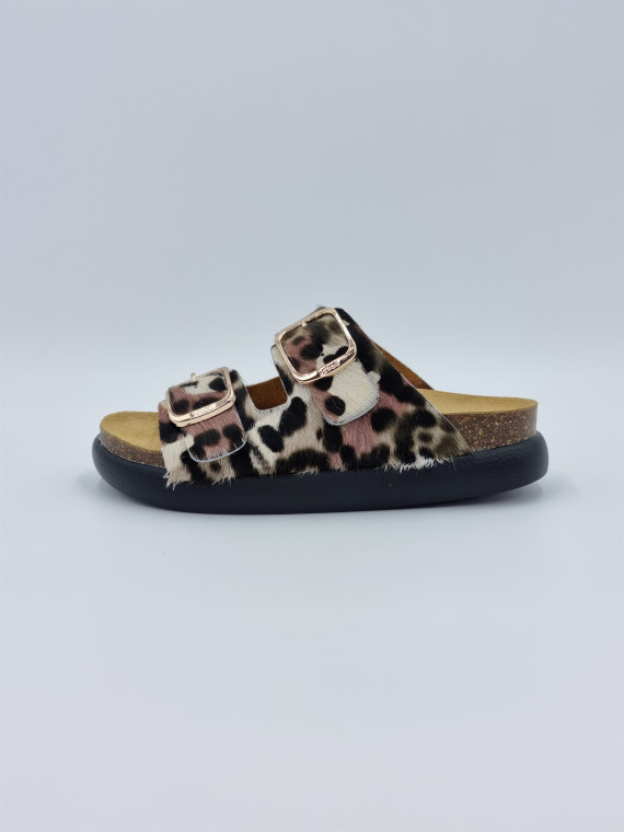 noelle chunky cuir pony multicolore