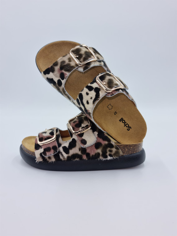 noelle chunky cuir pony multicolore