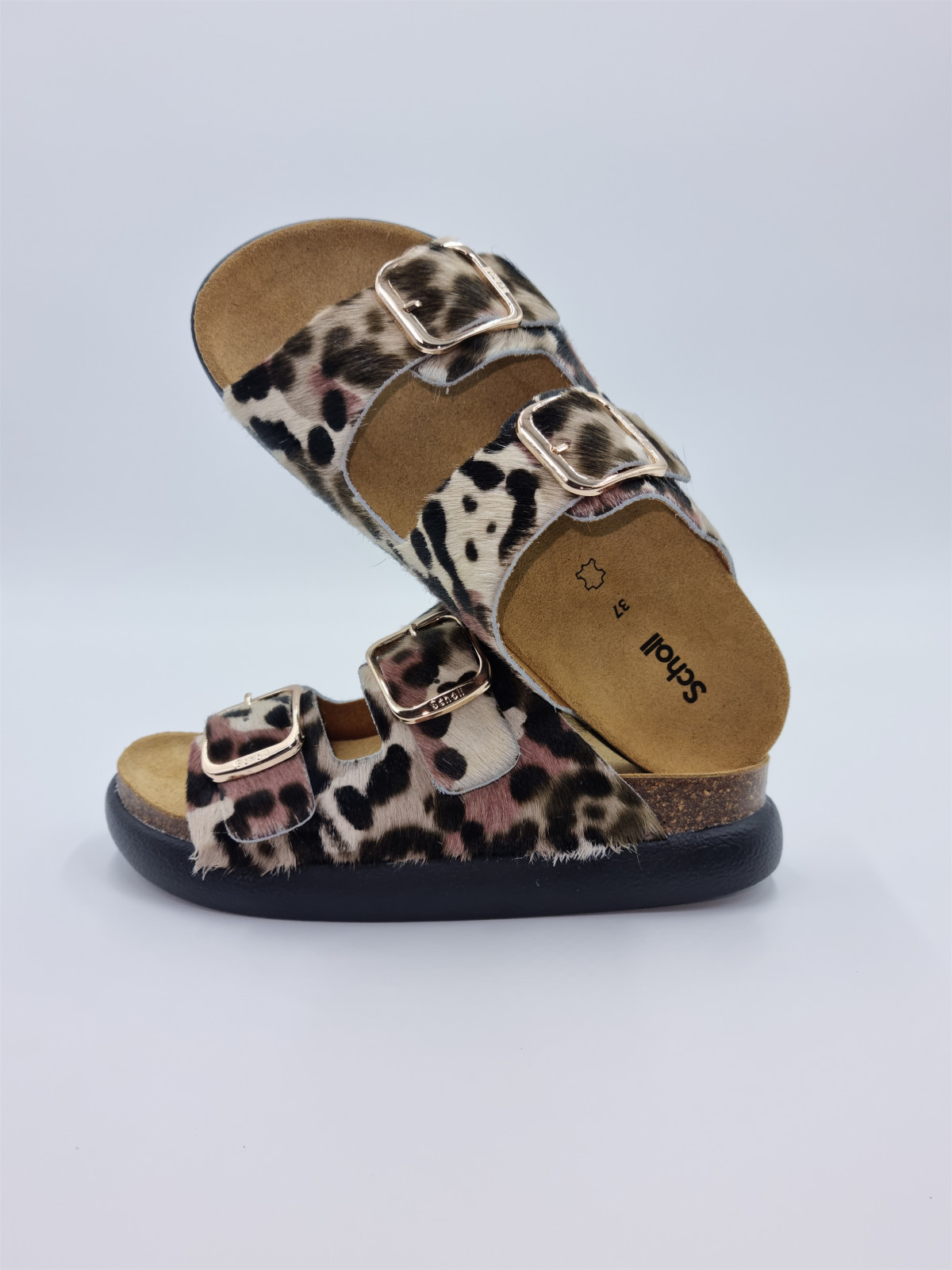 noelle chunky cuir pony multicolore