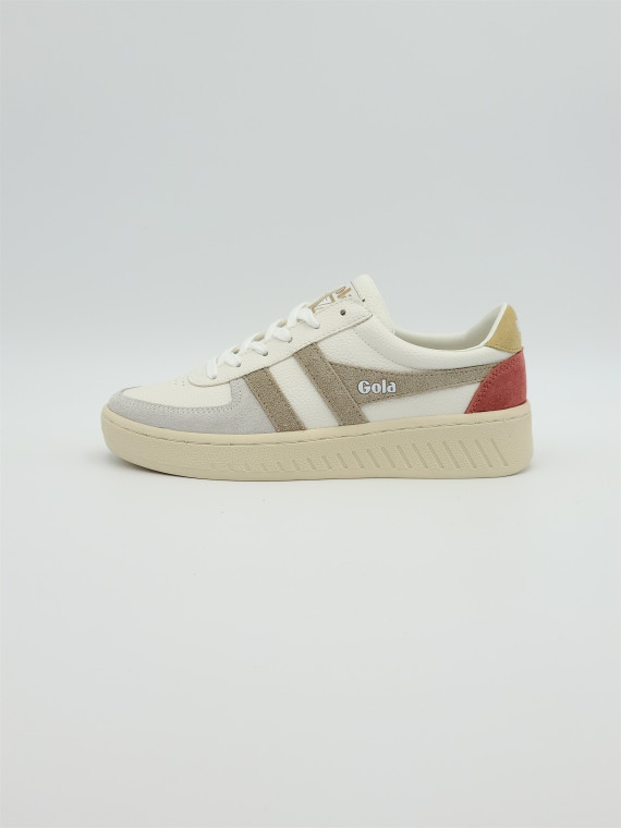 grandslam trident cuir white/bone/flax