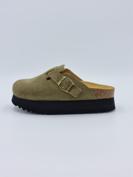 justine suede kaki