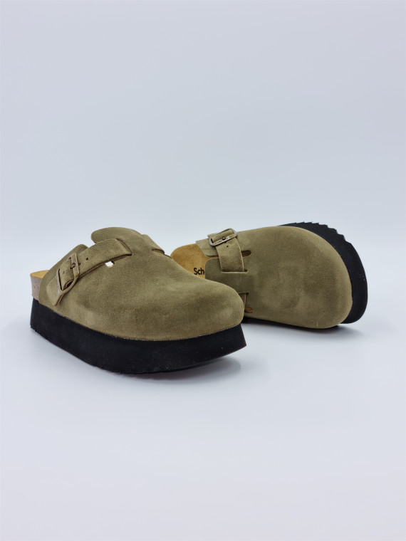 justine suede kaki