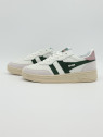 topspin cuir white/evergreen/pastel pink