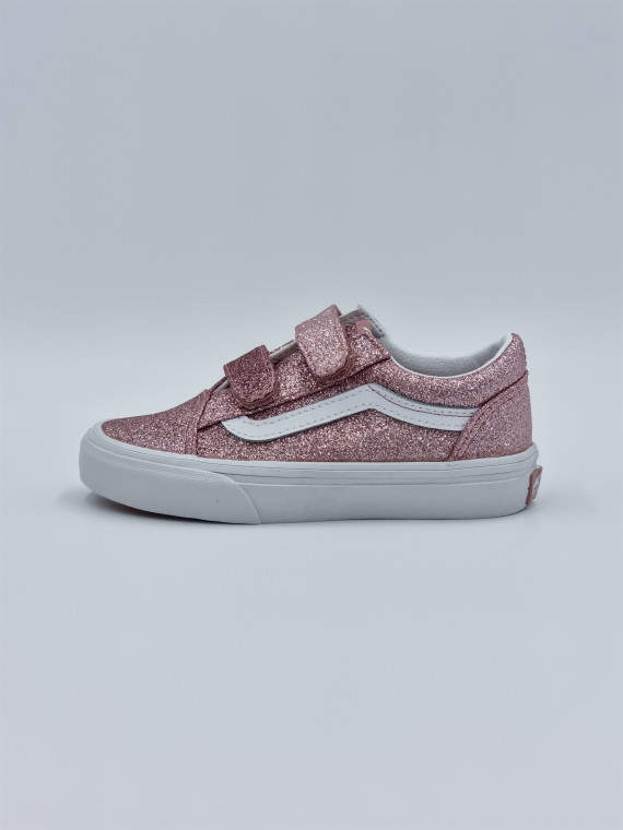old skool v. glitter rose gold