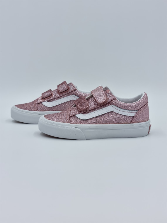 old skool v. glitter rose gold