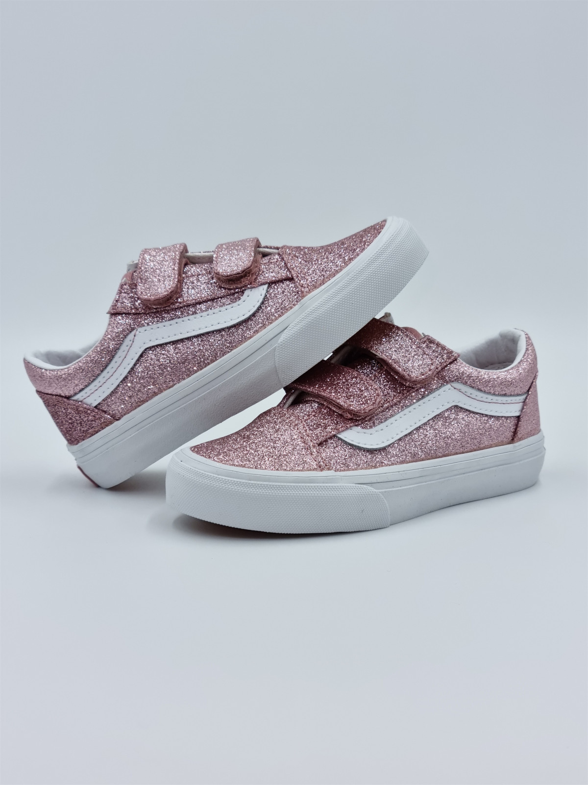 old skool v. glitter rose gold