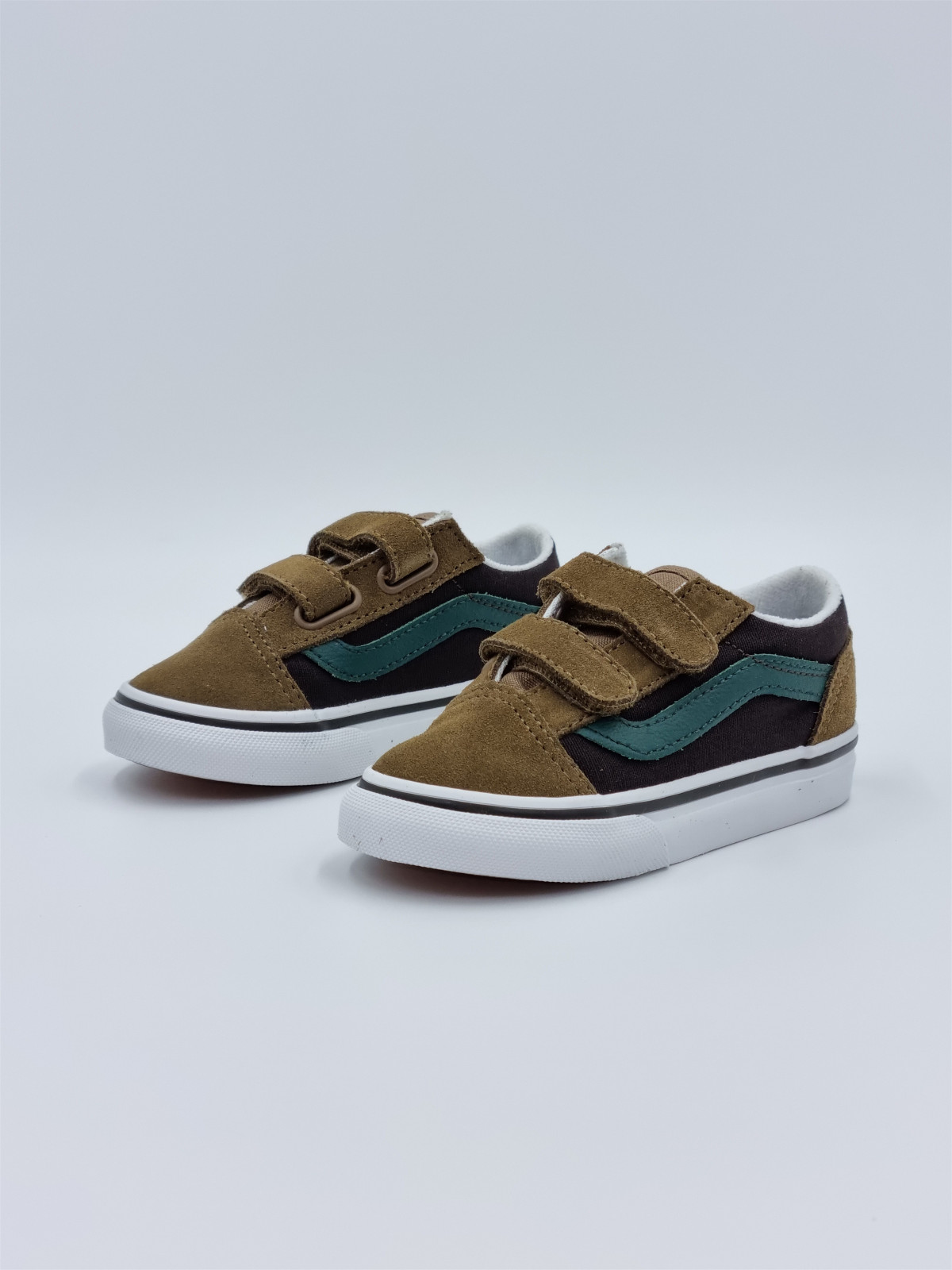 old skool v. nubuck/textile brown/multi