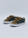 old skool v. nubuck/textile brown/multi