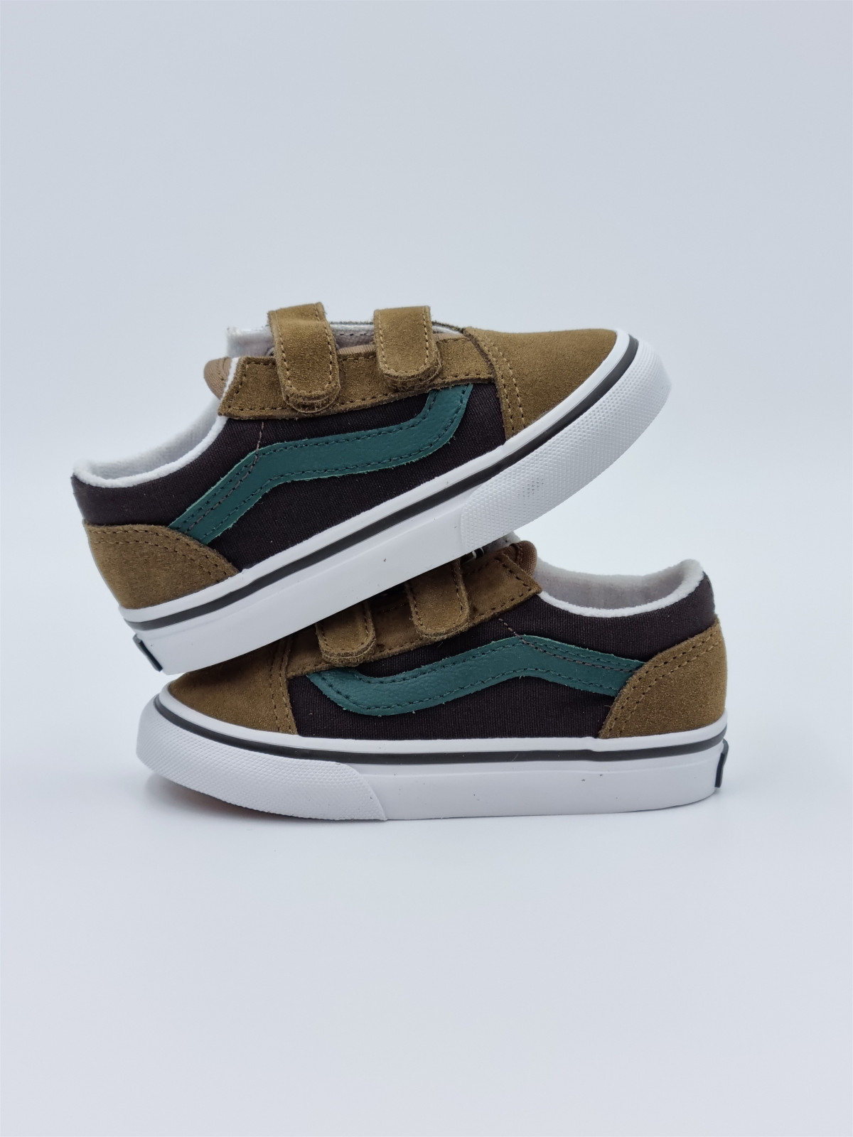 old skool v. nubuck/textile brown/multi