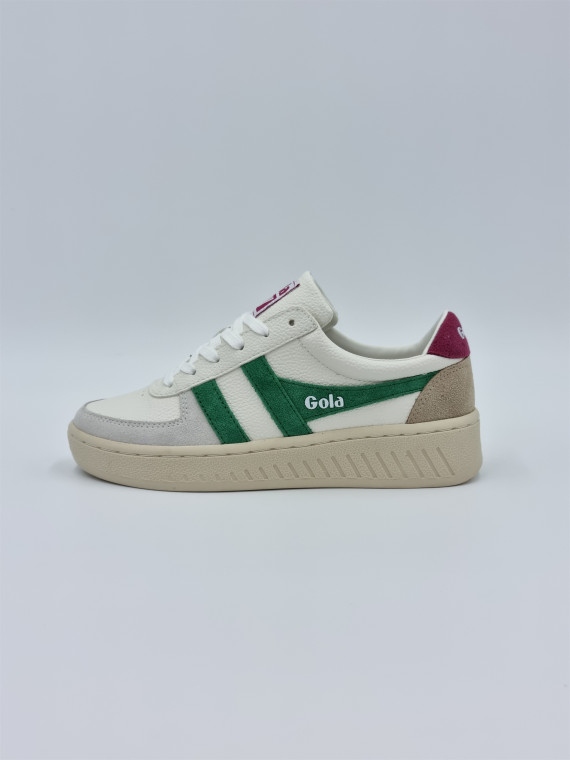 grandslam trident cuir blanc